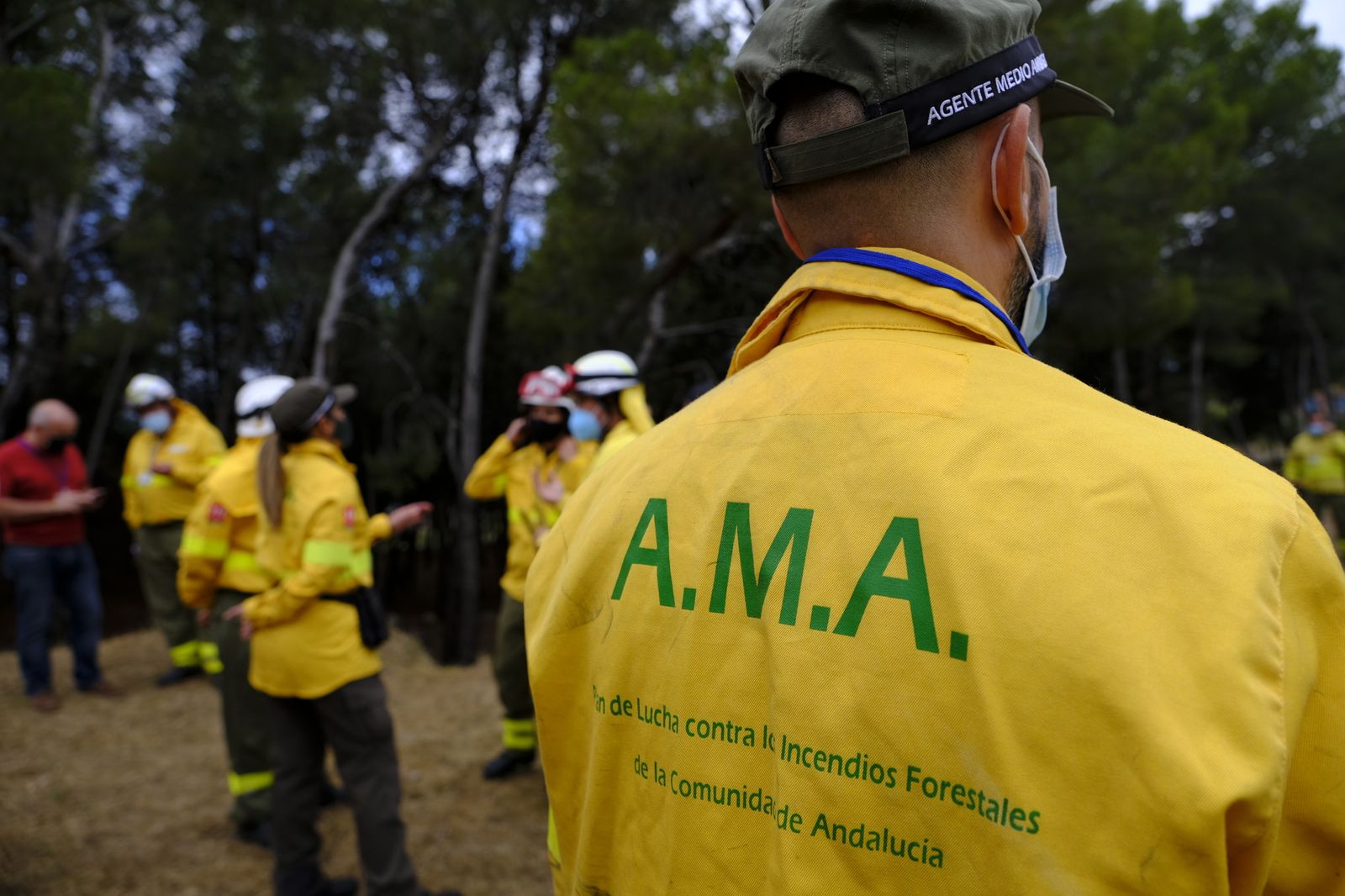 Fotogalería simulacro incendio forestal. Parque periurbano de Castala. Berja (Almería)