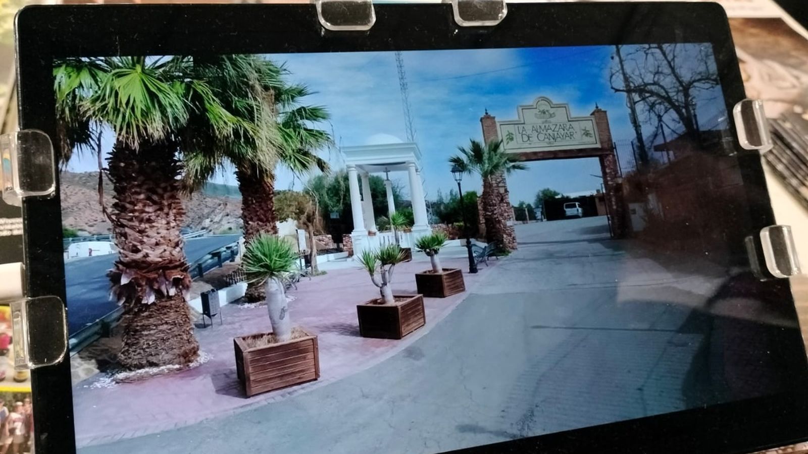 Uno de los dispositivos donde se han expuesto los atractivos de Canjáyar.