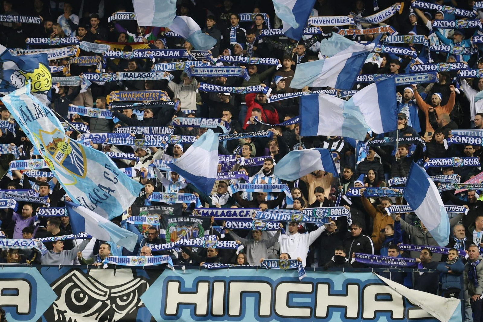 El fondo de La Rosaleda.