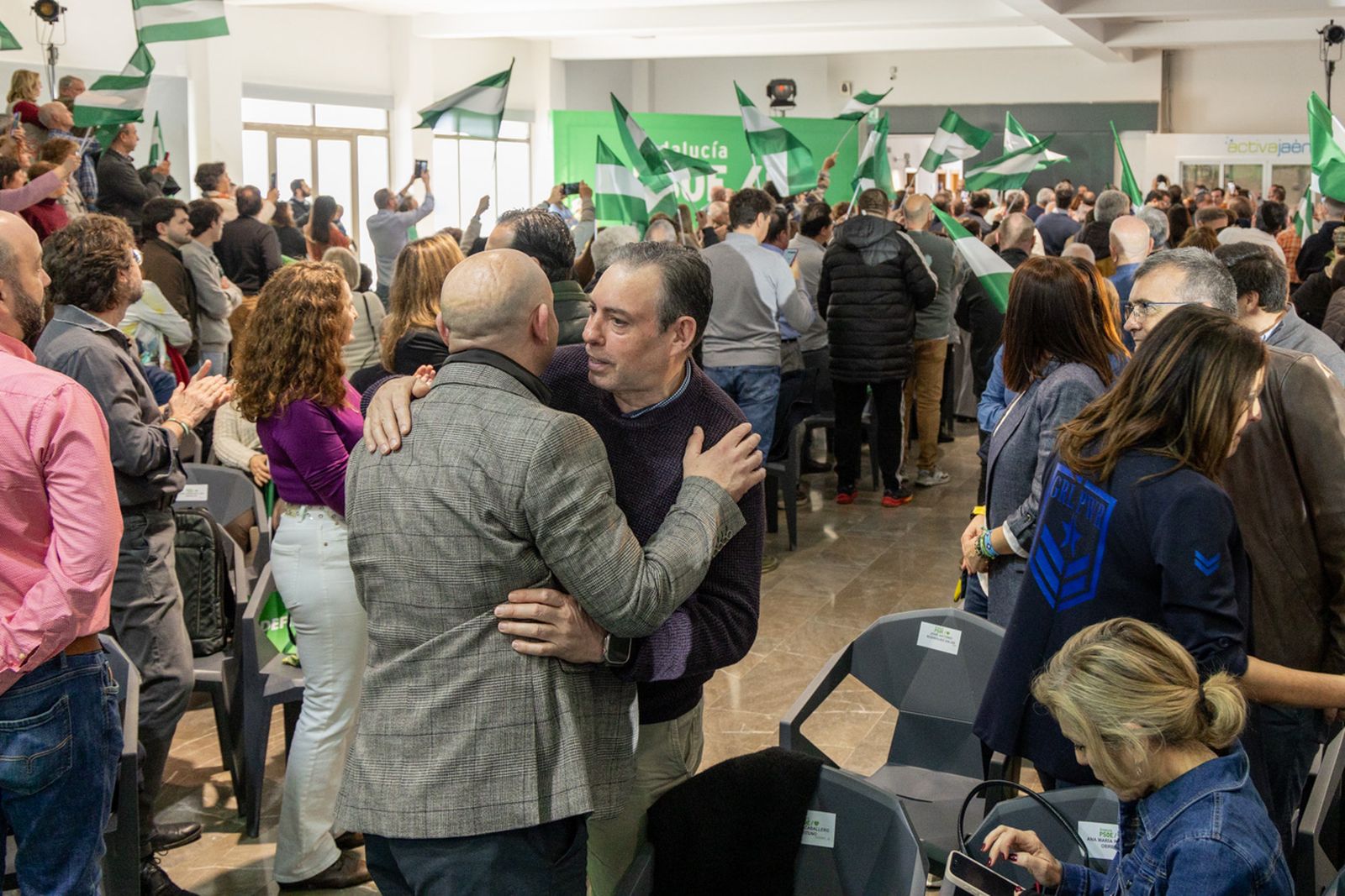 Acto en defensa de los servicios públicos para celebrar el 28F en Jaén