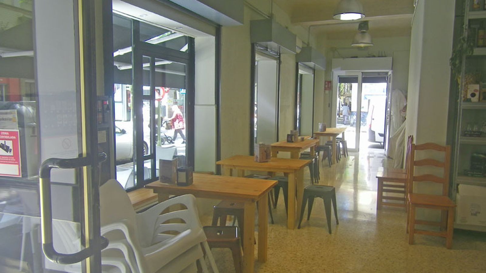 Zona de mesas del establecimiento