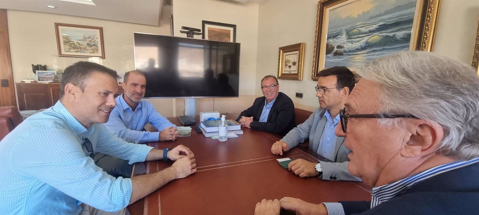 Momento de la visita.