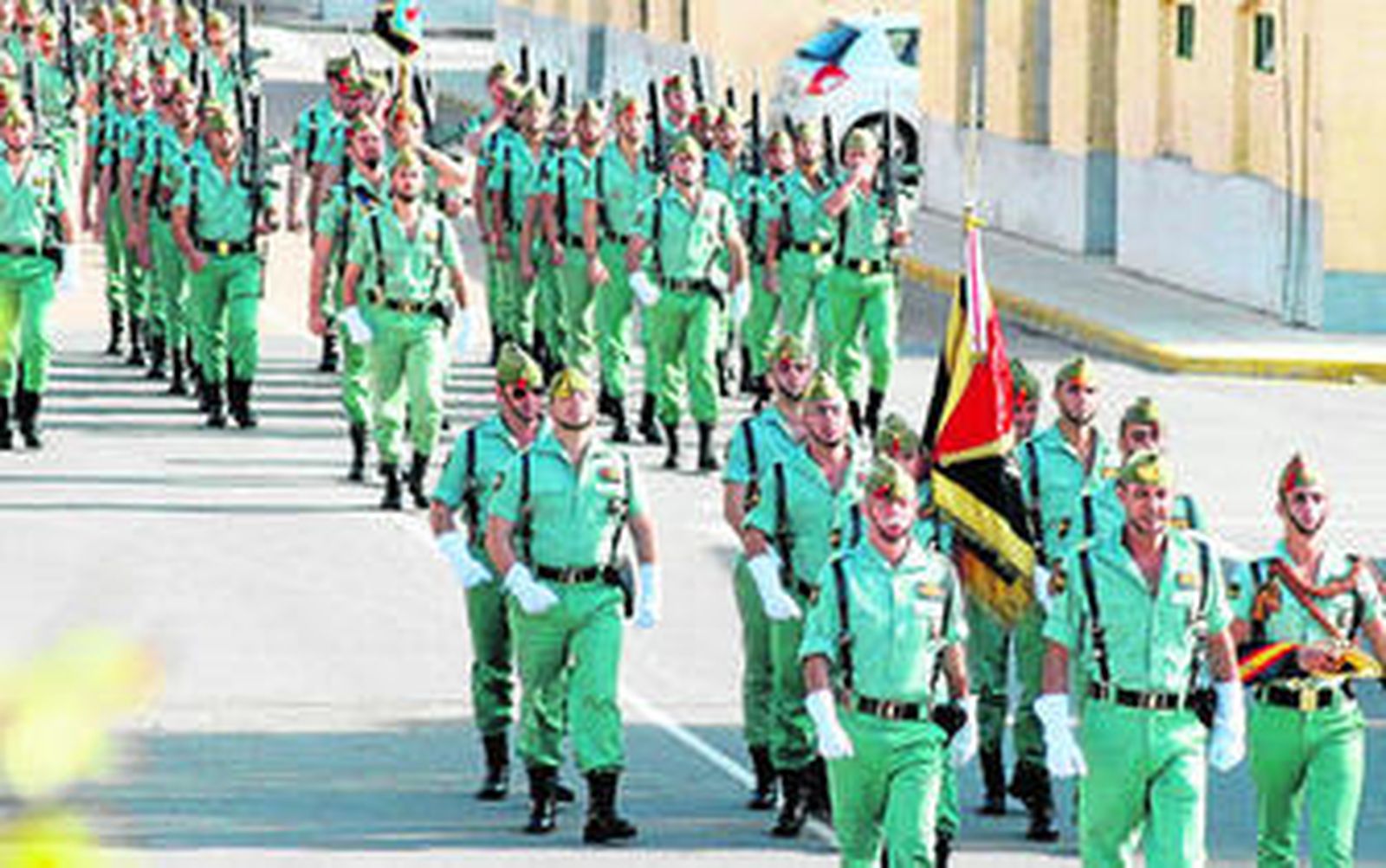 El general jefe de la Brigada de La Legión, Francisco Javier Salas, presidió el acto.