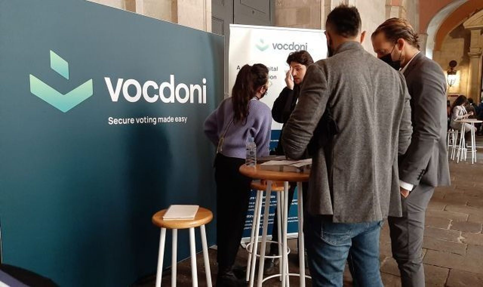 Stand de Vocdoni.
