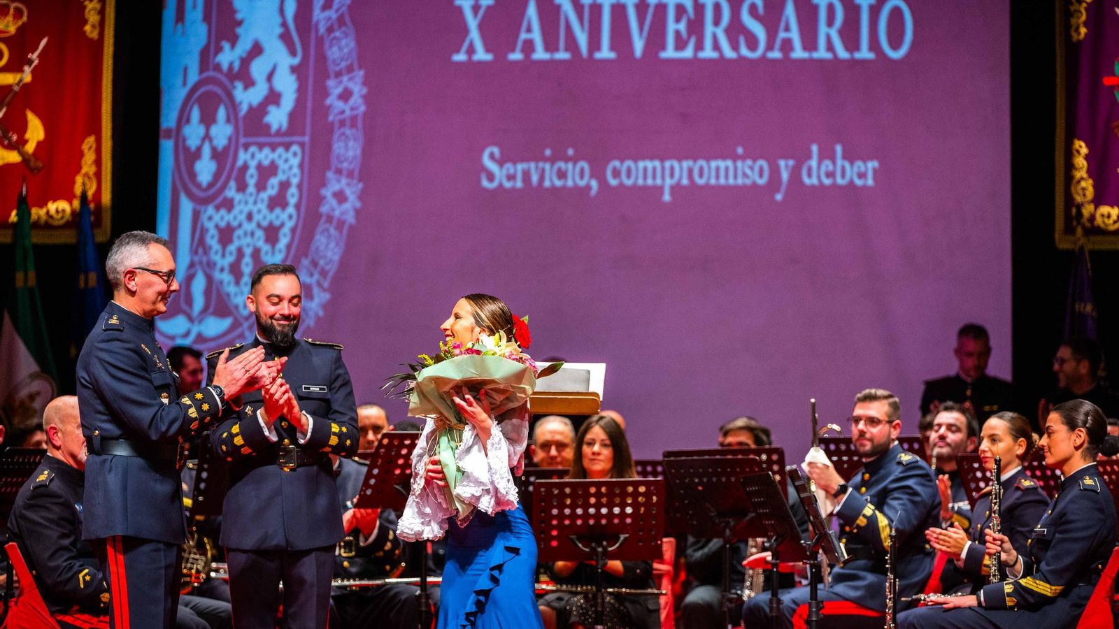 Homenaje al Rey en forma de concierto: la banda de Tercio Sur conmemora el X aniversario del reinado de Felipe VI Homenaje al Rey en forma de concierto: la banda de Tercio Sur conmemora el X aniversario del reinado de Felipe VI
