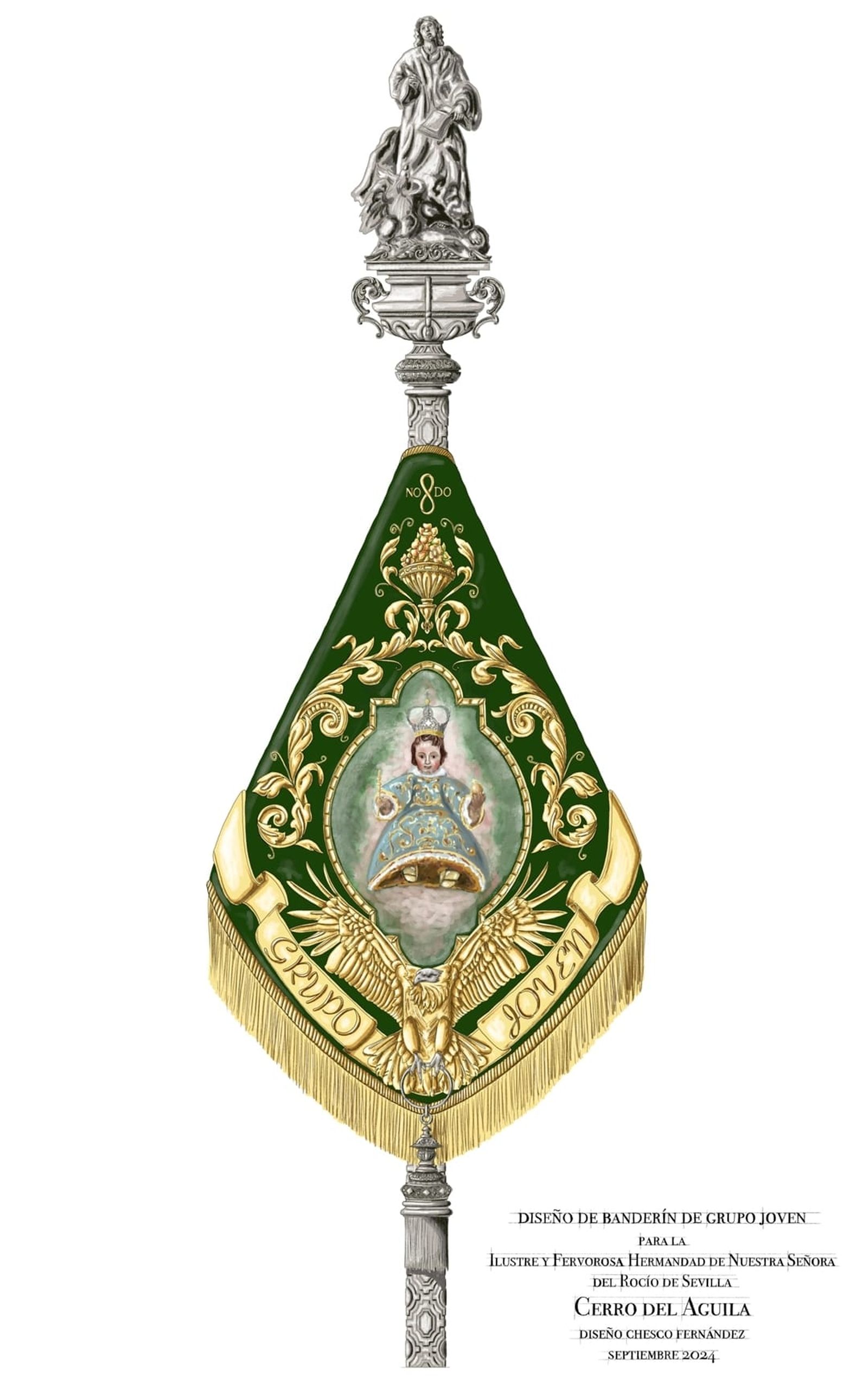 El diseño del nuevo banderín de la juventud