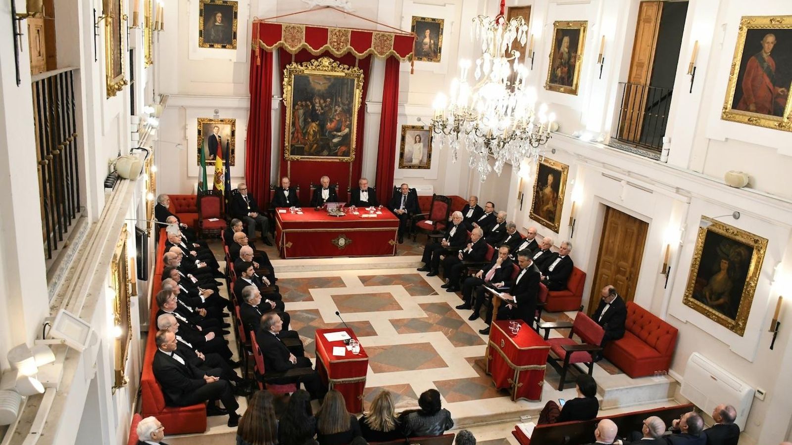 Vista aérea del acto de la toma de posesión del doctor Jaime Boceta.