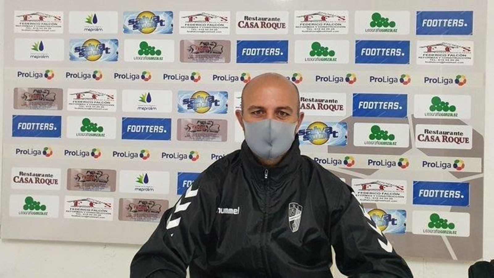 Chus Trujillo, durante su comparecencia ante los medios