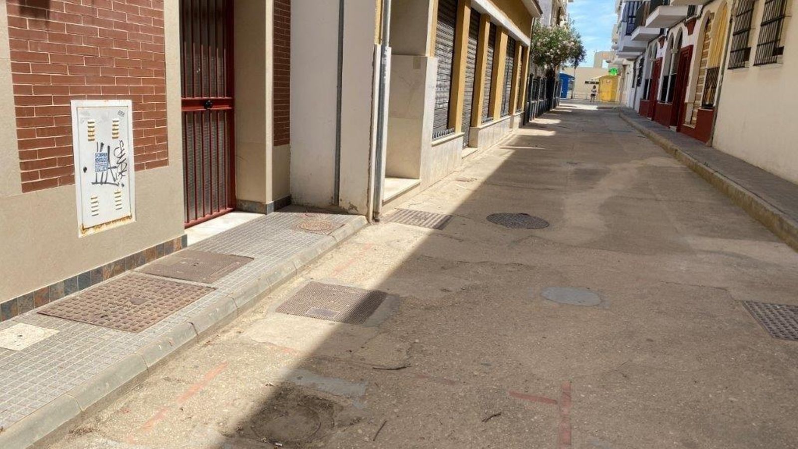 La calle Canoa une la calle Ancha con la plaza Pérez Pastor.