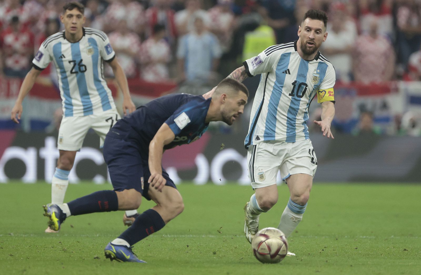 Las fotos de Messi contra Croacia