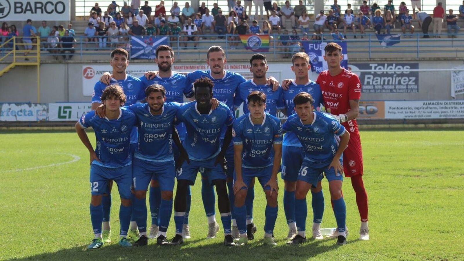 Once inicial que presentó el Xerez DFC en Coria en el partido de la primera vuelta.