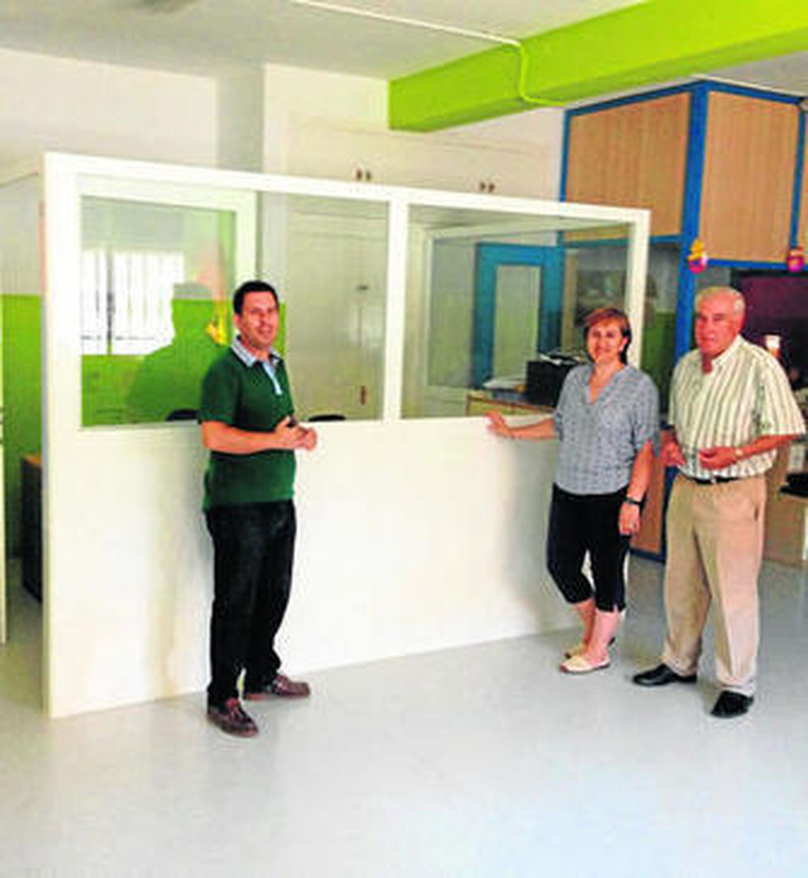 Expósito, durante su visita al inmueble.