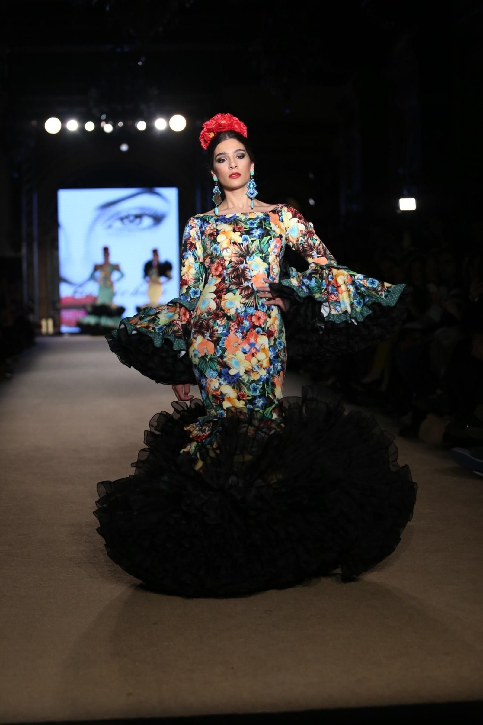 Los trajes de flamenca de flores que han conquistado 2019