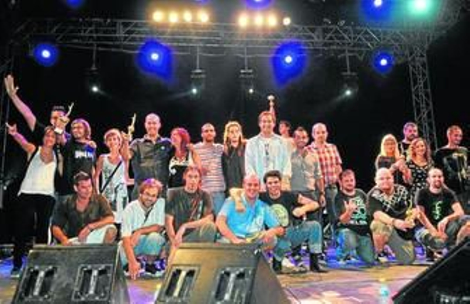 Premiados en el concurso Málaga Crea 2012 durante la entrega de los galardones.