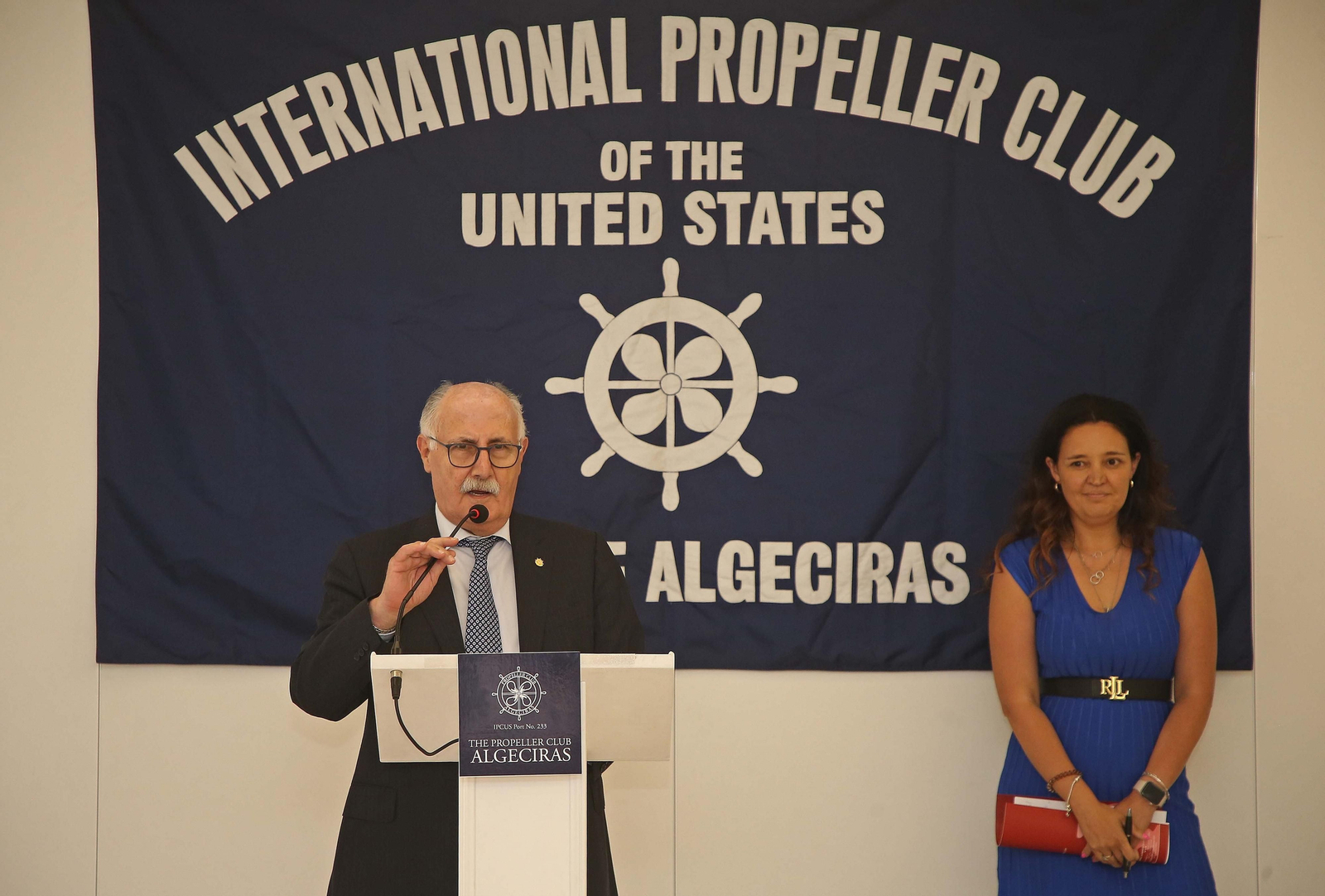 Fotos de la conferencia de Isabel Pardo de Vera en el Propeller Club Algeciras