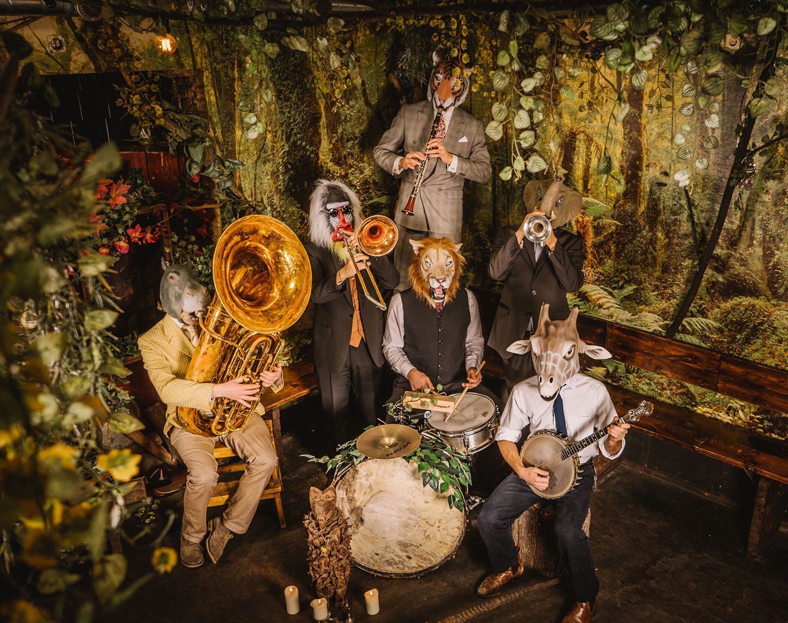 Imagen promocional de la banda con sede en Berlín The Jungle Jazz Band.