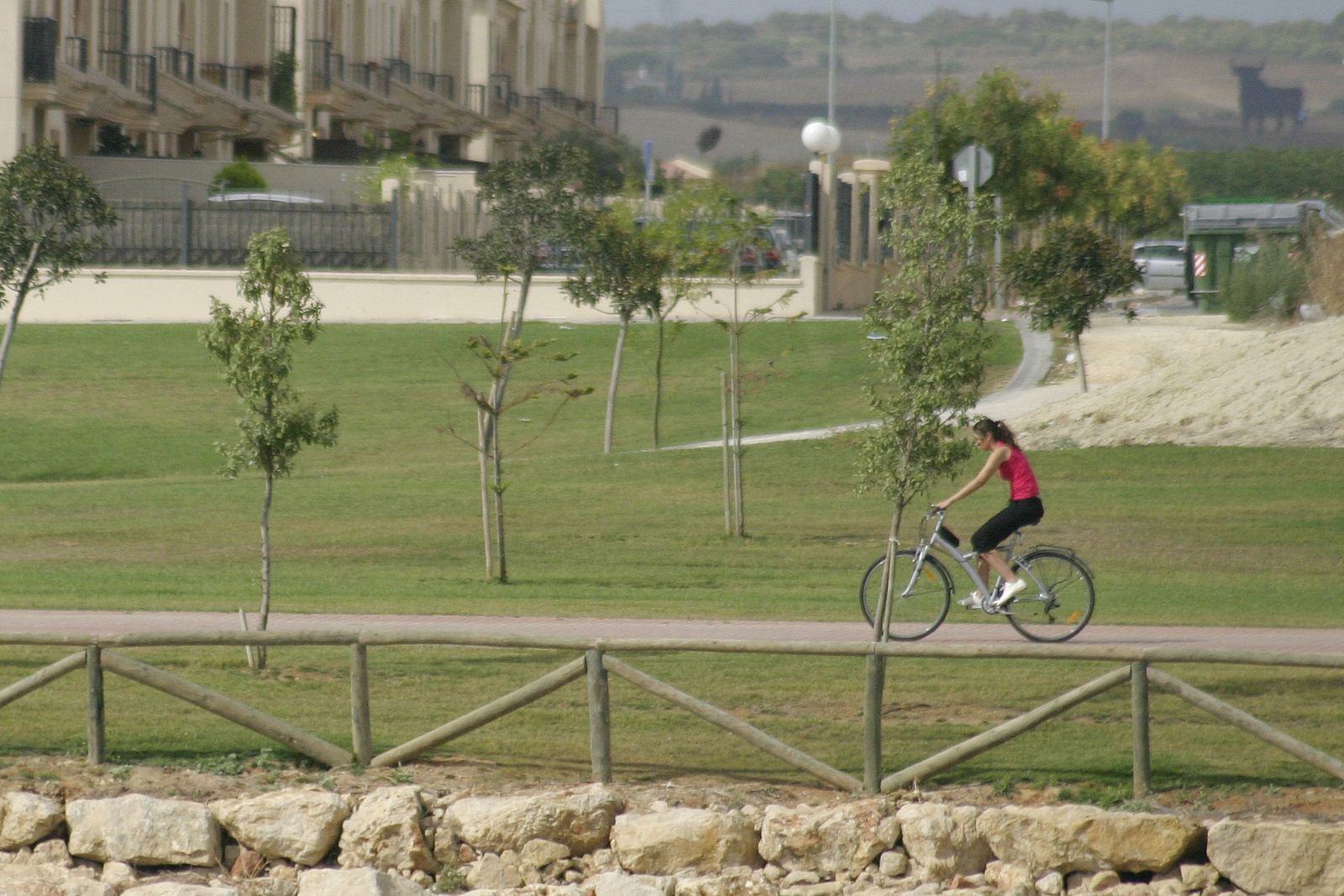 Imagen de uno de los caminos de la Laguna de Torrox.
