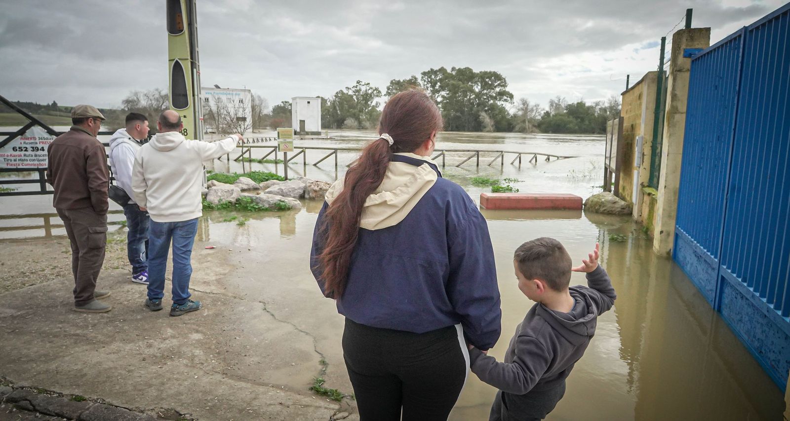 Imágenes de las zonas afectadas por la crecida del rio Guadalete en Jerez