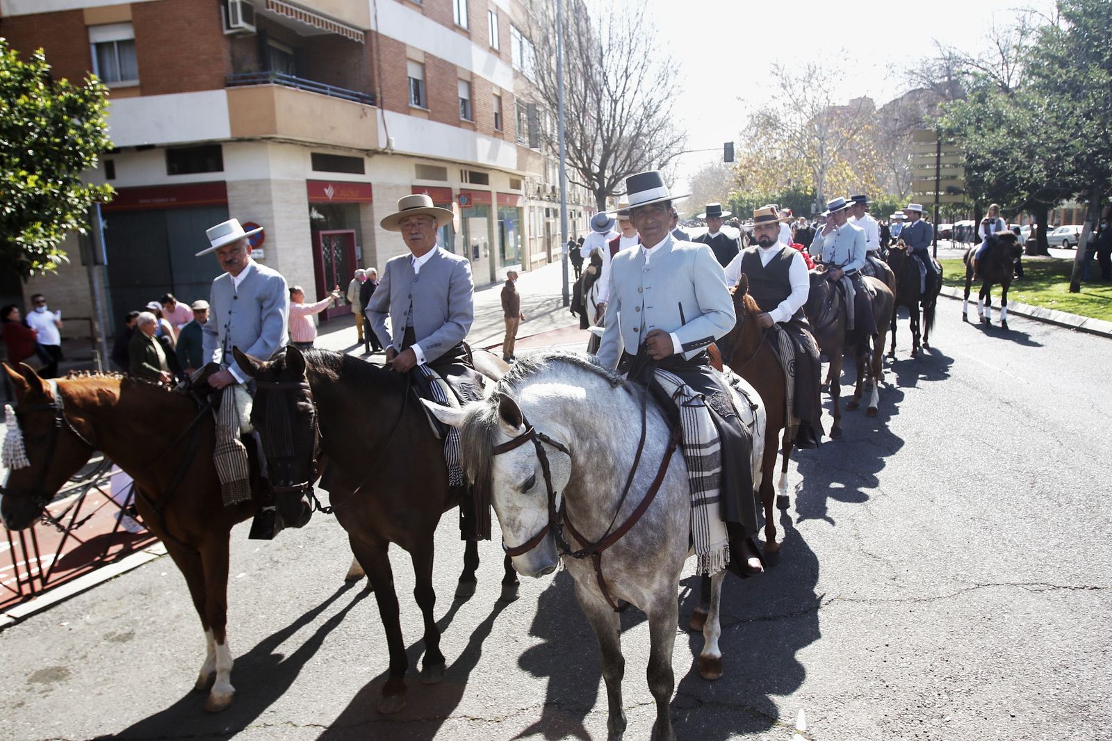 La marcha hípica en Córdoba por el 28-F, en fotografias.