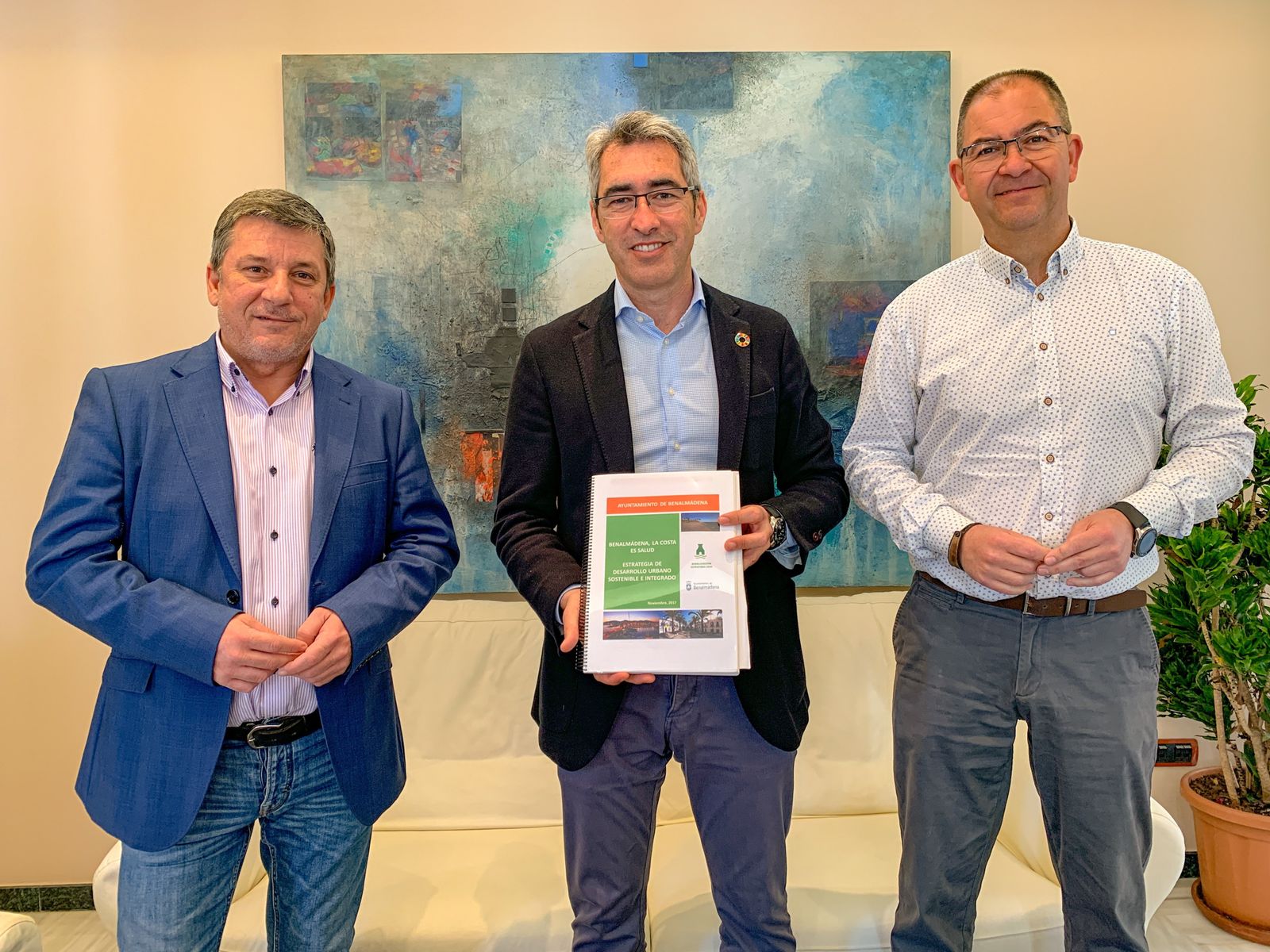 De izquierda a derecha, E. Pablo Centella; Víctor Navas y Javier Marín.