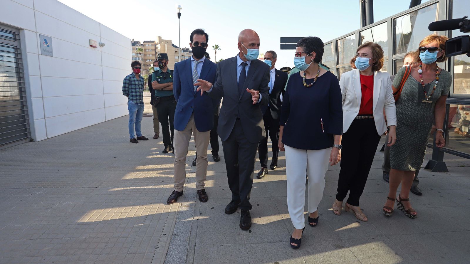 Visita de Arancha González Laya a La Línea y la Verja de Gibraltar