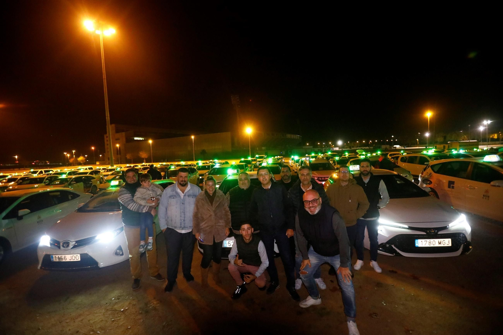 La protesta de los taxistas cordobeses contra las agresiones, en imágenes