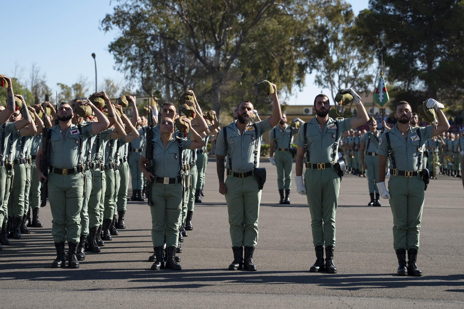 Así conmemora el día de la Inmaculada Concepción la Brigada de la Legión en Almería y despide al contingente que parte a Eslovaquia