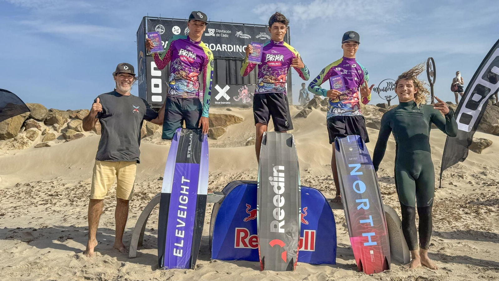 Los campones de España de Big Air 2025.