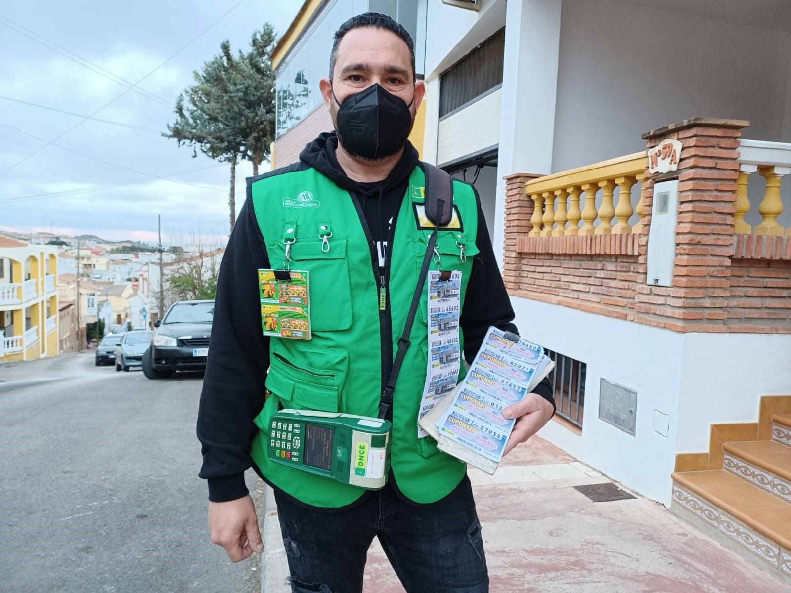 Juan Alberto Manso, vendedor de la ONCE.