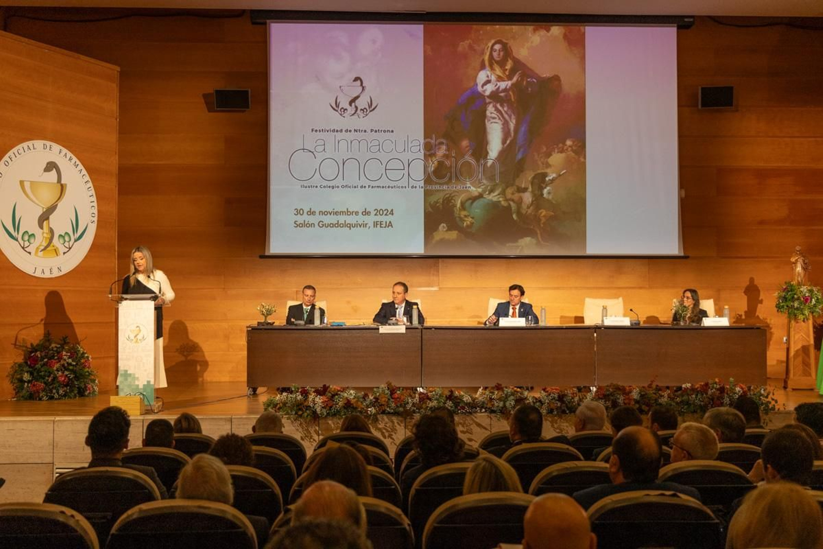 Acto institucional del Colegio de Farmacéuticos de Jaén con motivo de la festividad de su patrona