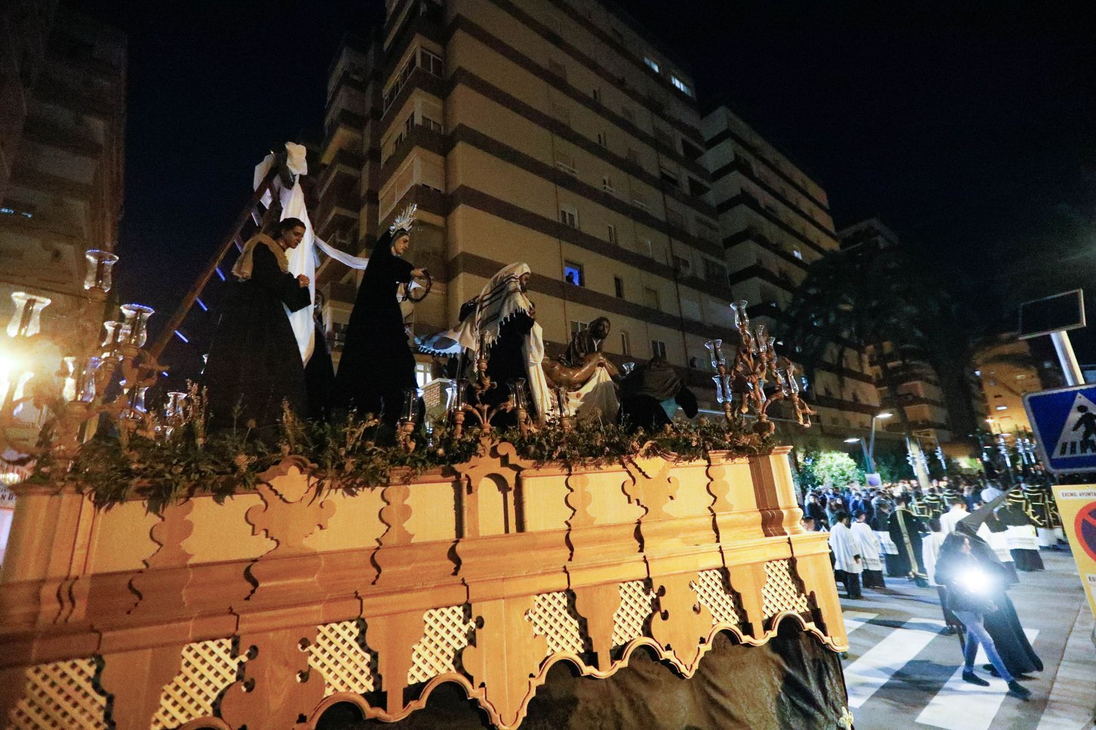 La procesión de La Caridad de Almería, en imágenes