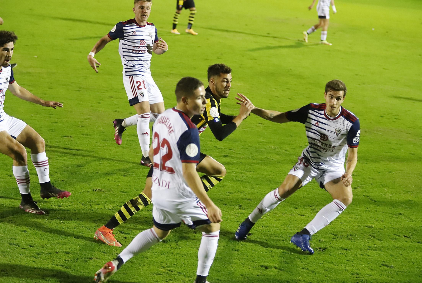 Imágenes del encuentro de Copa del Rey entre el San Roque de Lepe y el Mirandés