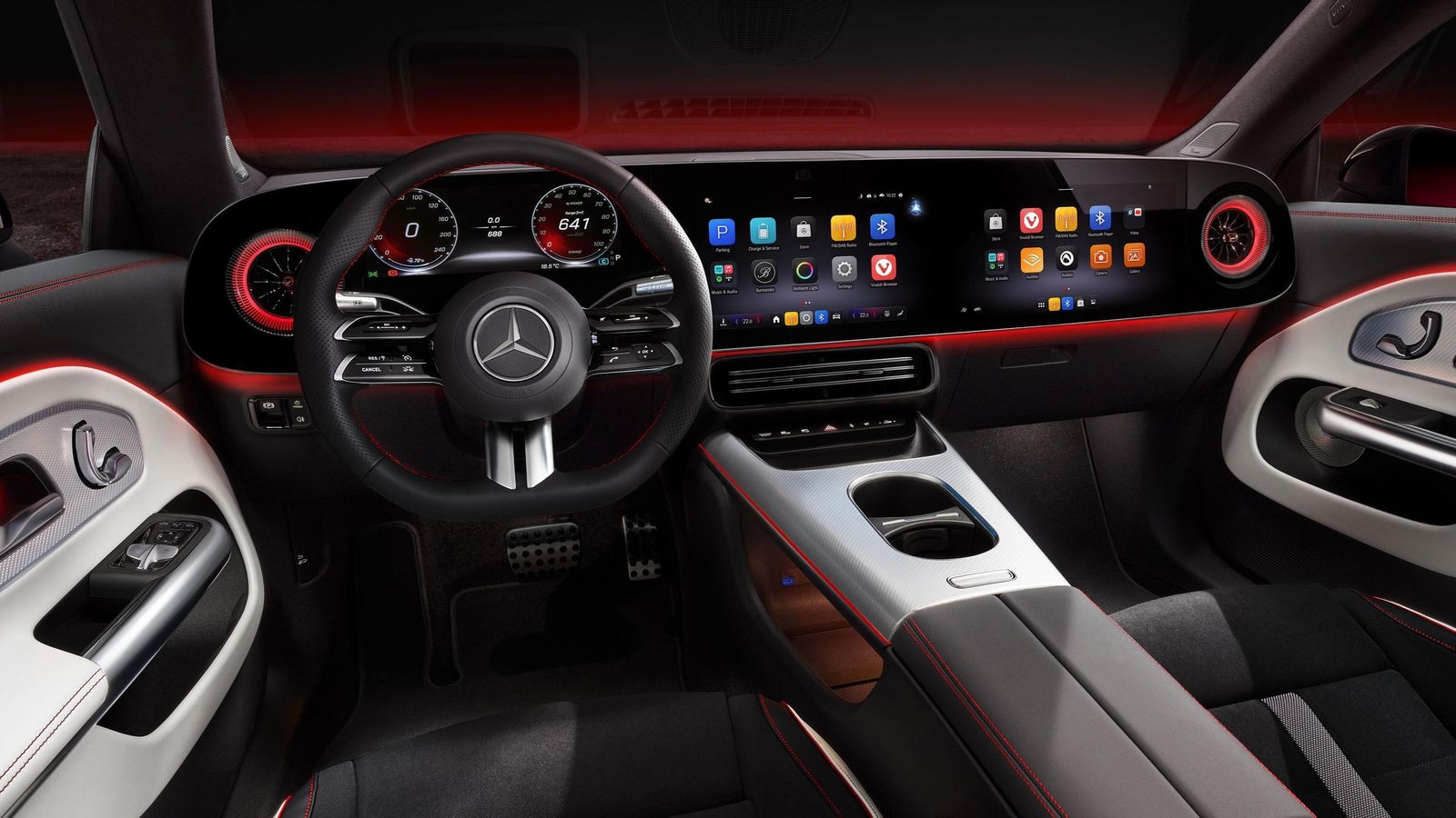 El nuevo sistema operativo de Mercedes controla tanto el equipo el multimedia (MBUX), como los asistentes a la conducción (MB. DRIVE), así como la dinámica y la carga de la batería (MB CARGO. MB DRIVE).