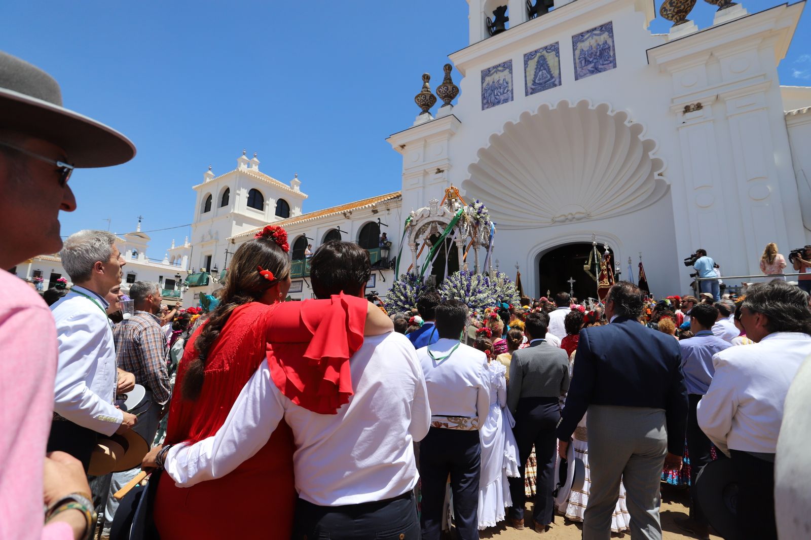 Imágenes de la presentación de las  Hermandades filiales  del sábado en el Rocío