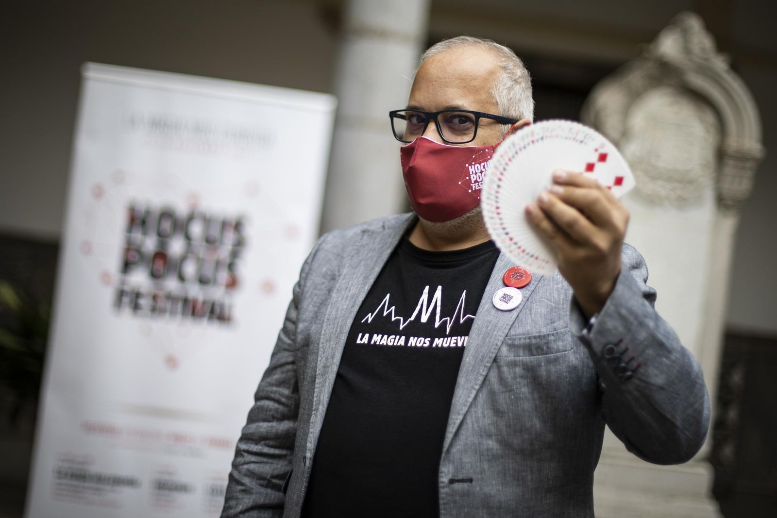 MagoMigue, el director del festival, en la presentación de la nueva edición