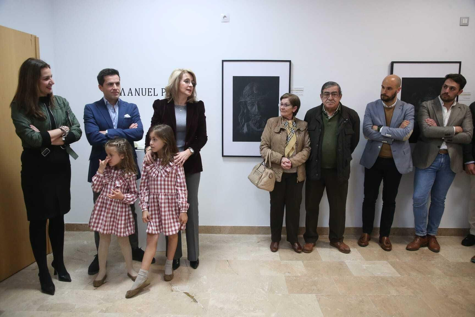 La inauguración de la exposición de Manuel Pavón.