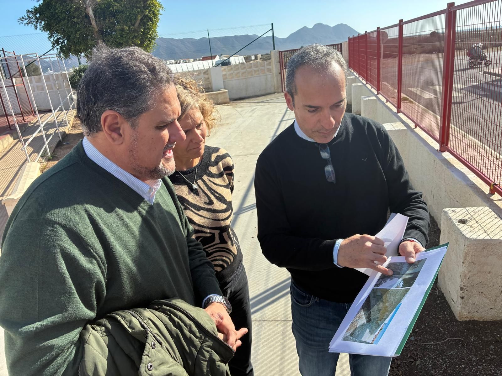 Visita del delegado al CEIP Virgen del Mar Cabo Gata.