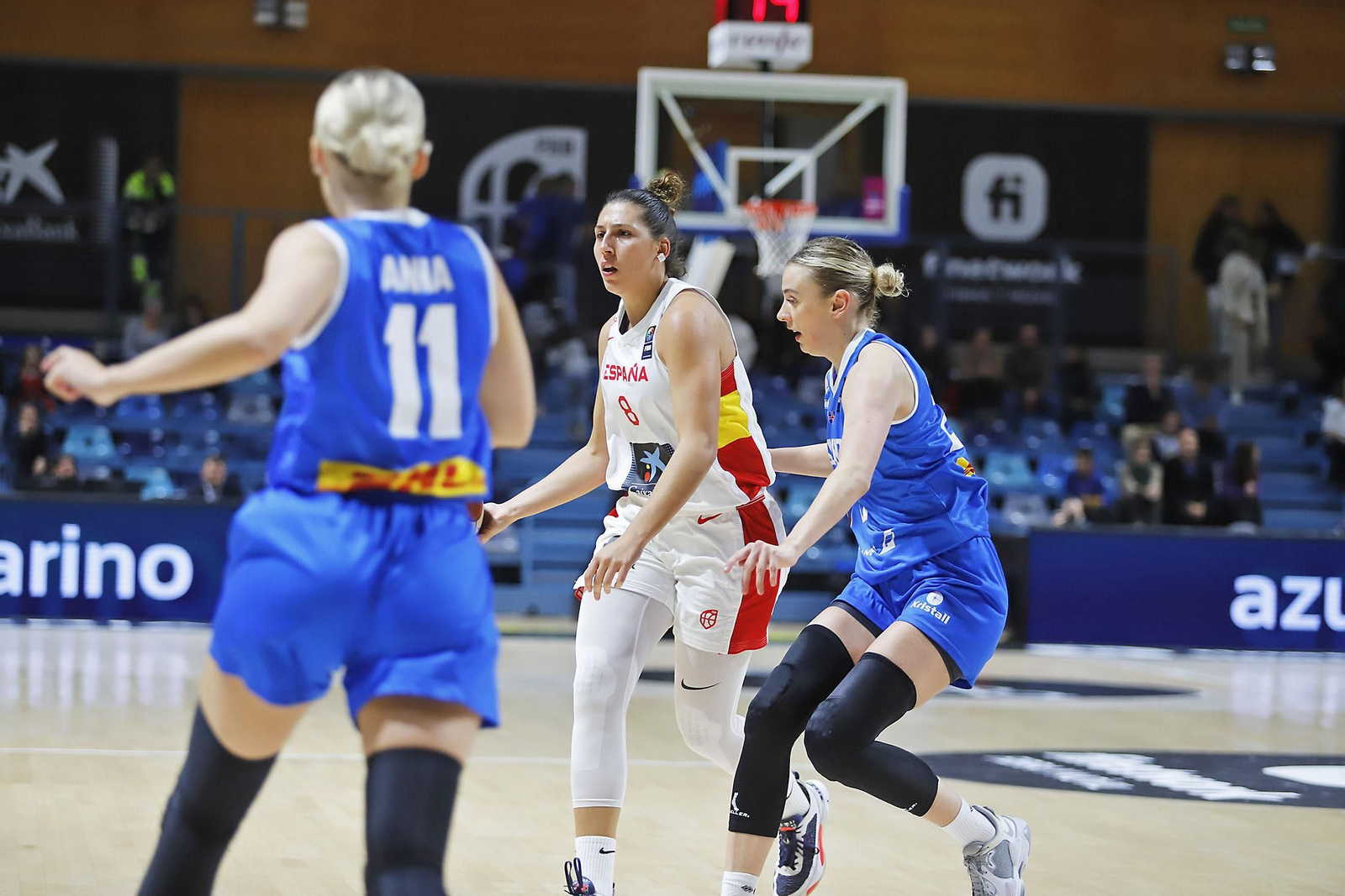 Imágenes del partido de la Selección Española femenina de baloncesto contra Islandia en Huelva