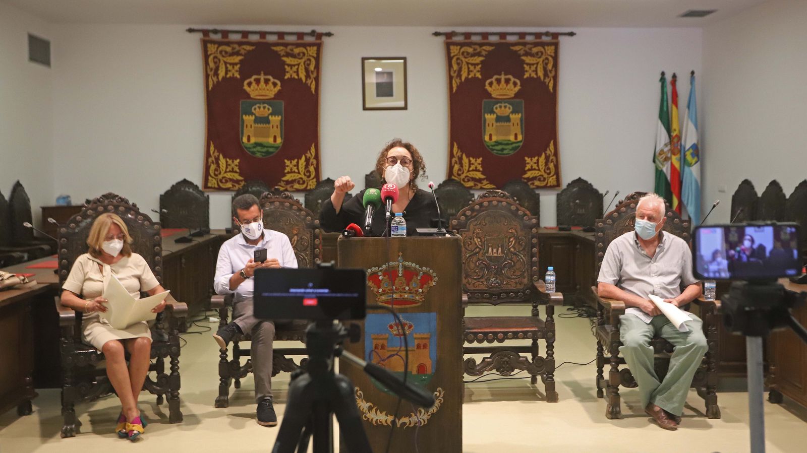 Fotos del reconocimiento a las victimas de bebés robados en La Línea