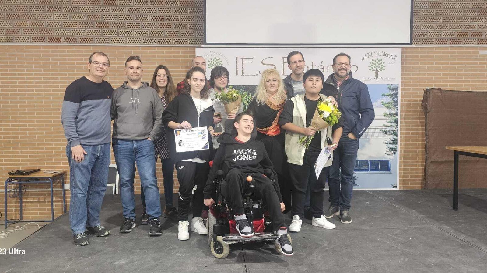 Ganadores del Torneo Intercentros de Ajedrez celebrado en el IES Botánico.