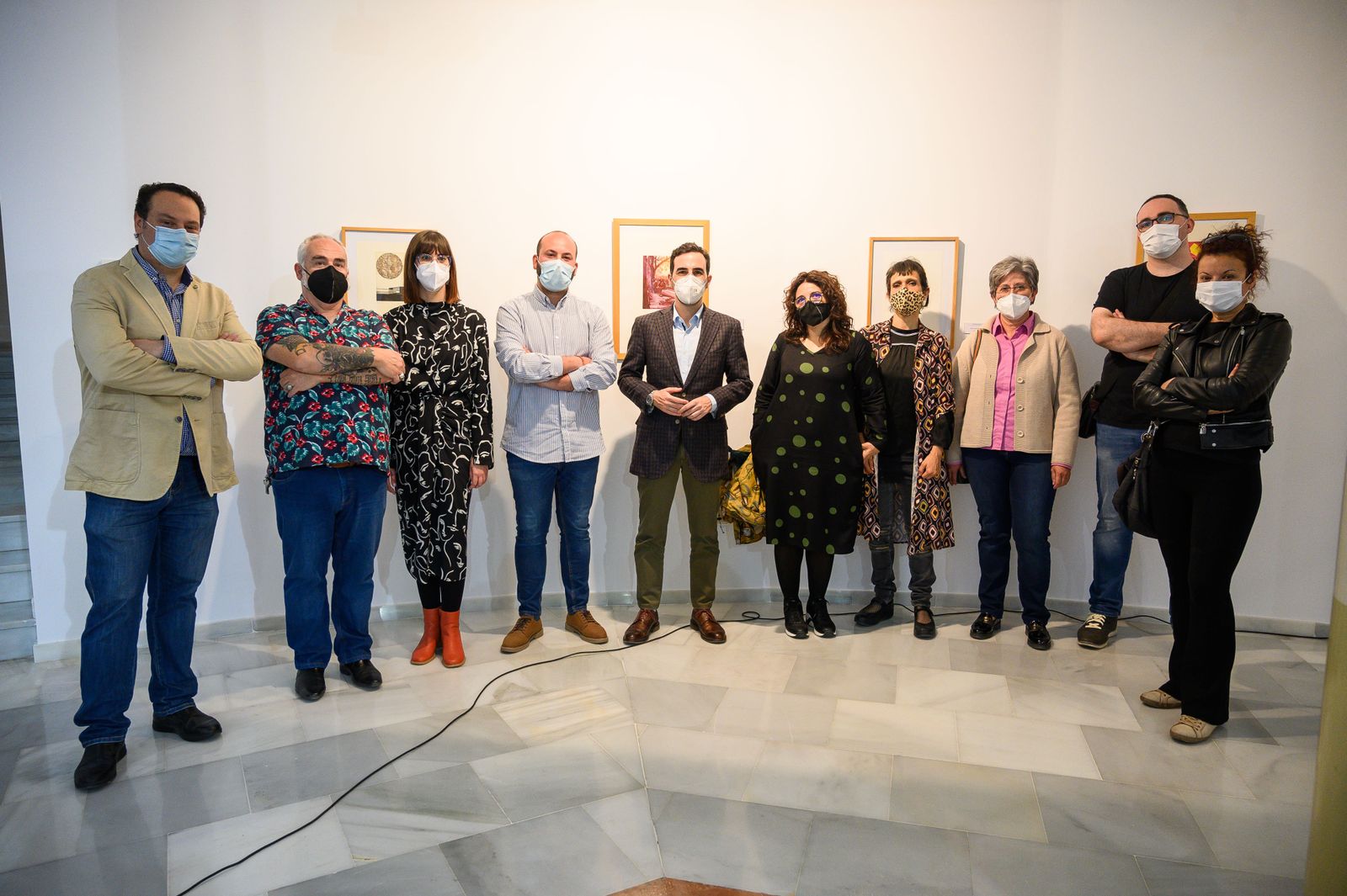 Acto de presentación de ‘Contemporánea 1.0’ presidido por el concejal Carlos Sánchez.