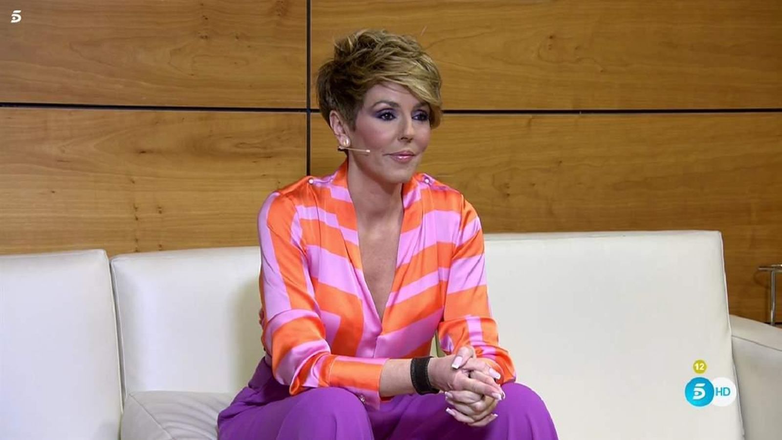 Rocío Carrasco, en su último programa en Telecinco.