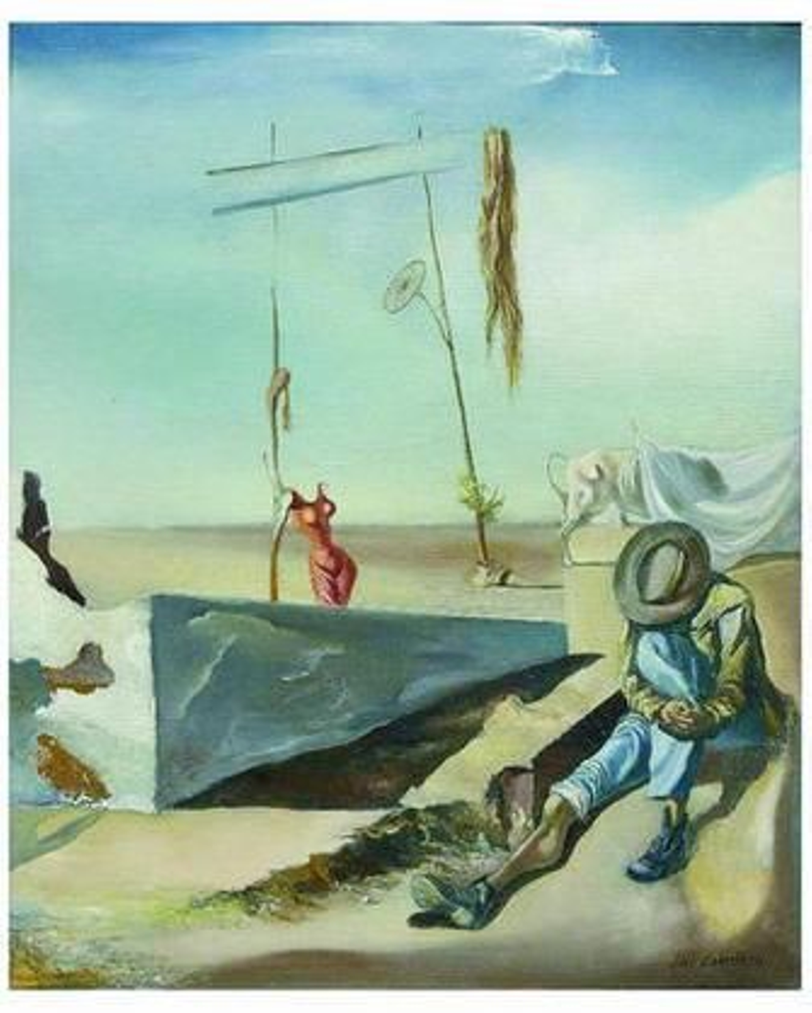 Detalle del cuadro 'El hombre del estercolero', de José Caballero.