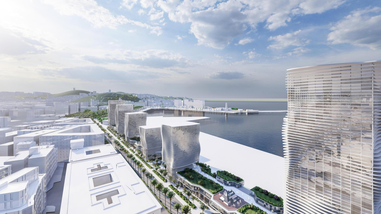 Infografía de la propuesta de ordenación de Muelle Heredia elaborada por Ángel Asenjo.