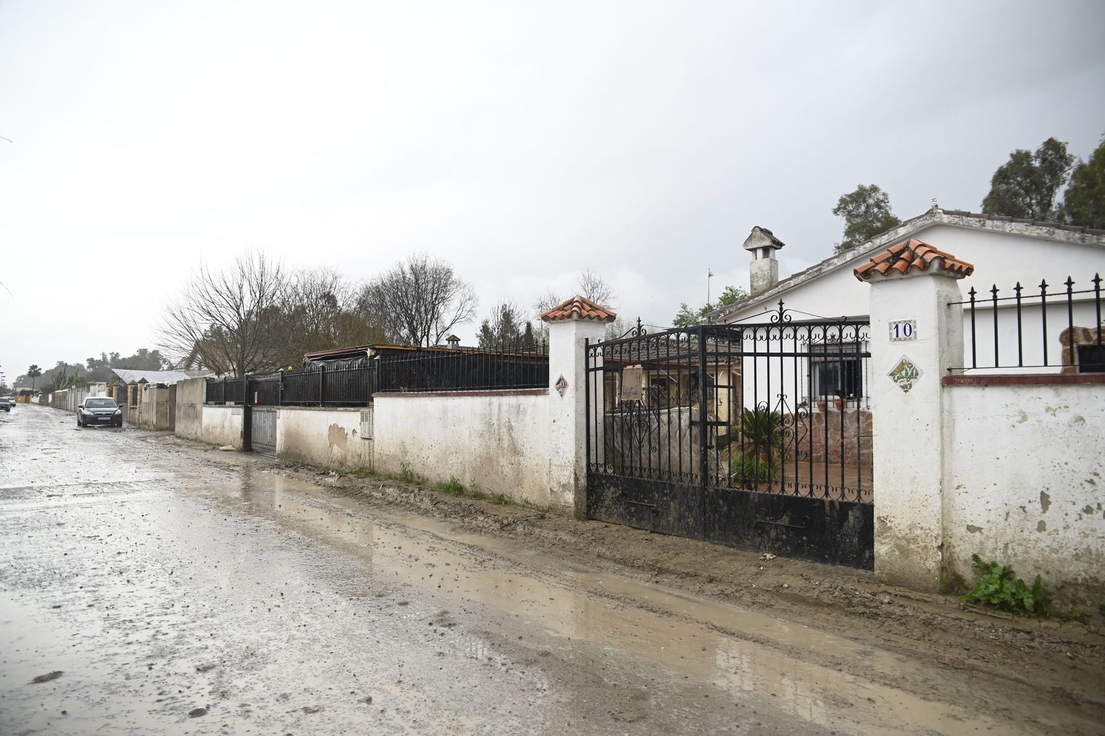 Parcelas de Guadalvalle siguen anegadas por el barro un mes después de las inundaciones