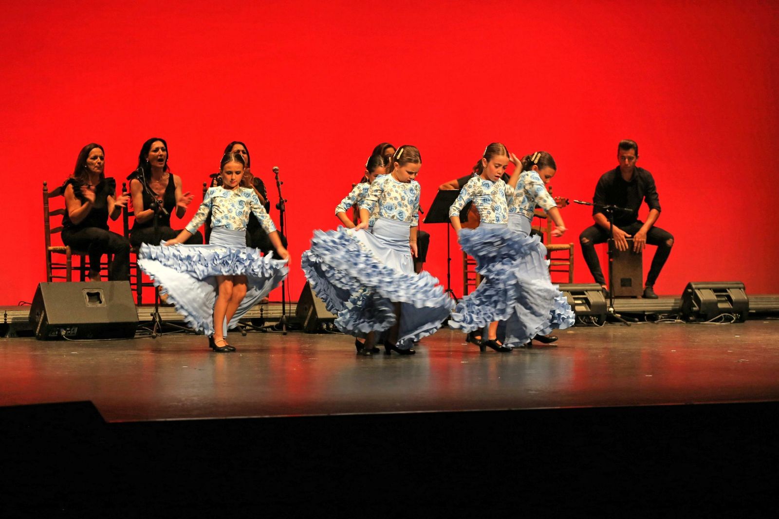 Una imagen del Encuentro de Academias de Baile, durante la jornada de este jueves.