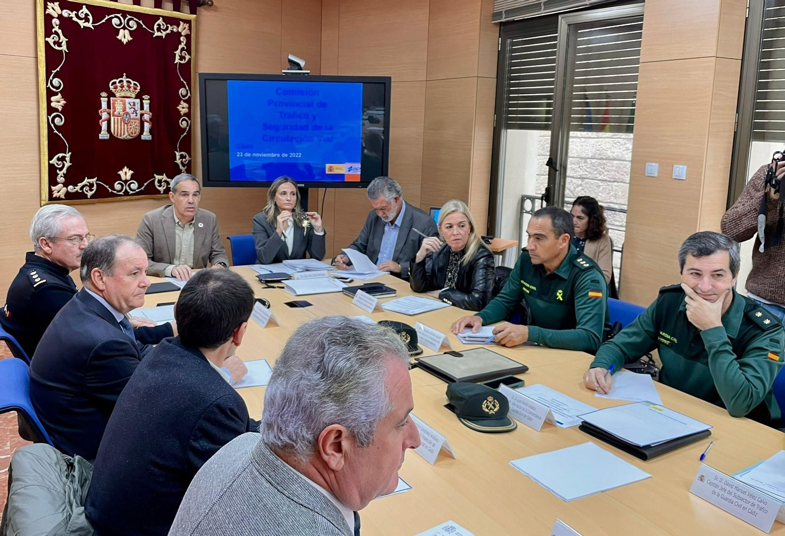 Un momento de la reunión.