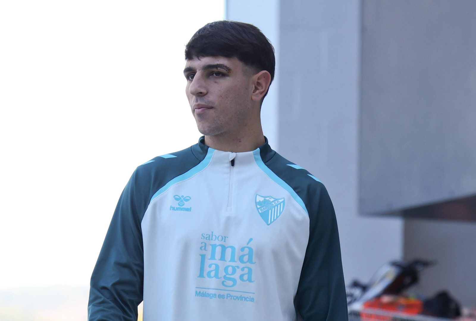 Izan Merino, el miércoles bajando del Anexo.