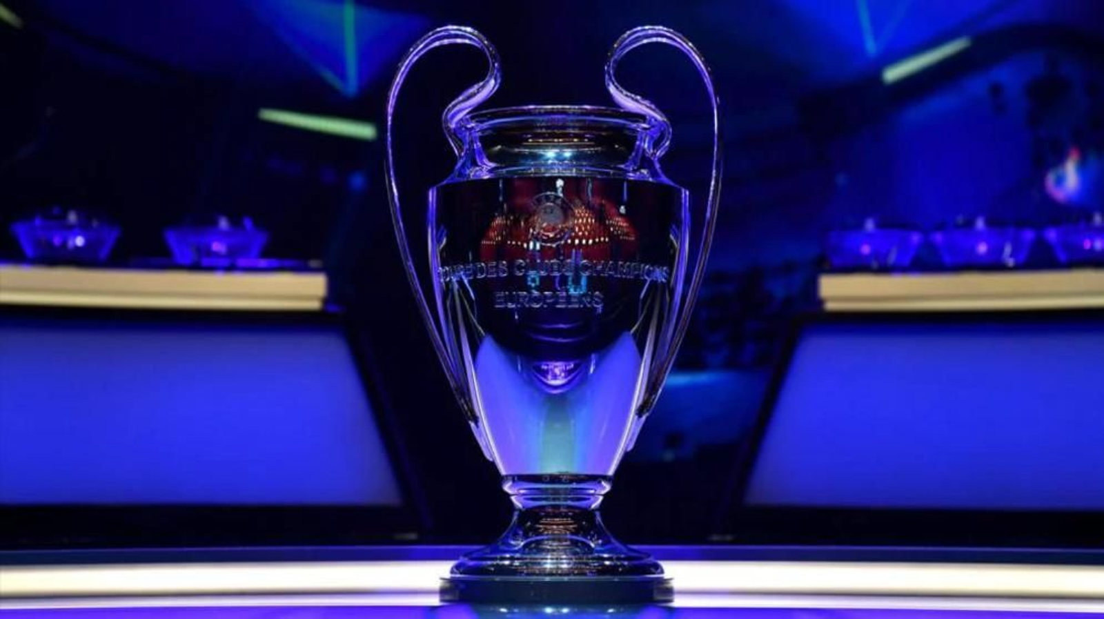 Una imagen del trofeo de la UEFA Champions League.