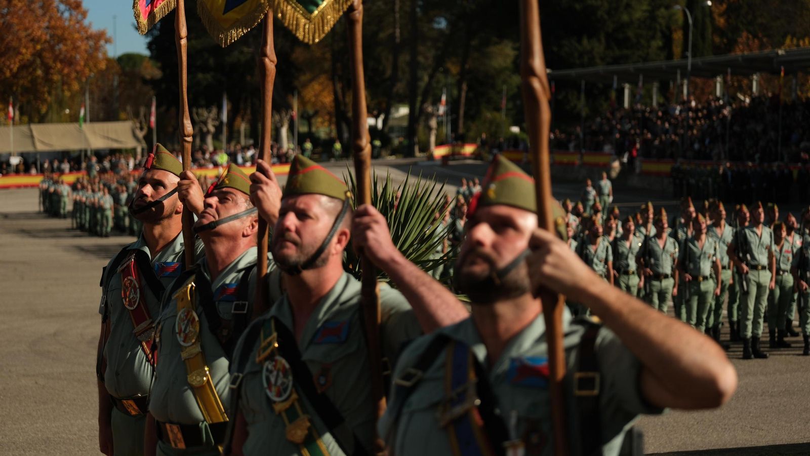 Momento de la parada militar.